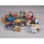 A quantity of Wade china models and figures, including Whimsies, six British Myths and Legends