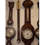 A modern mahogany cased stick barometer, by Comitti & Sons