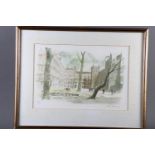 Albany Weisman: a signed limited edition colour print, Inns of Court, 42/300, in gilt strip frame,