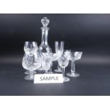 A quantity of mostly Waterford glassware, including a pair of Lismore champagne flutes, a pair of