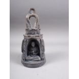 A Thai? base metal figure, 6 1/2" high