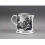 An early Victorian "Royal Christening Mug", 4 1/4" high (glaze faults)