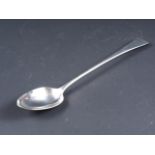 A Georgian silver basting spoon, 3oz troy approx