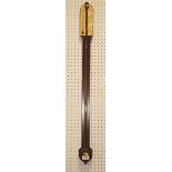 A modern mahogany cased stick barometer, by Comitti & Sons