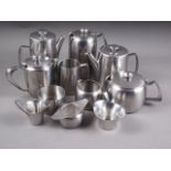 A quantity of "Old Hall" stainless steel kitchenalia, including a teapot, a tea strainer, a milk