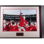 A 1966 England World Cup signed photograph, Gordon Banks, George Cohen, Jack Charlton, Ray Wilson,