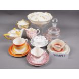 A quantity of mostly 1930s trios, including a Susie Cooper, a selection of tureens, two part