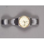A gentleman's Tissot Seastar quartz wristwatch with stainless steel bracelet