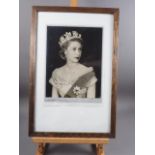 Dorothy Wilding: a signed silver print of Her Majesty Queen Elizabeth II, in original tissue