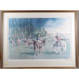 Tom Coates: a signed limited edition colour print, "Point-to-Point at Lockinge, Berkshire", 38/