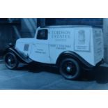Ford Model Y 1932 - 1937. A folder of mostly postcards and postcard size images, most period, some