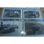 Buick - Vintage Period and Later. A blue folder with postcard size images, and smaller family