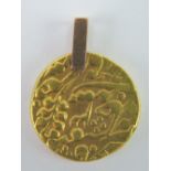 An Indian 22ct gold Mohur of the Late Mughal Presidency (AH 1130 or AD 1752?), 19mm dia, 11.