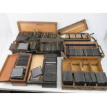 A very large selection of magic lantern slides comprising; box 1 Norway, Isle of Wight, Cheddar,