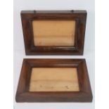 Pair of Georgian Frames - a pair of cushion moulded Walnut frames 1 3/4 inches ( 4.