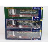 Three Corgi Limited Edition scale model lorries inc Eddie Stobart and Alex Anderson.