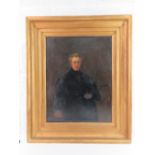 John Partridge (British 1790-1872); Oil on canvas, a 3/4 length self portrait study by the artist,