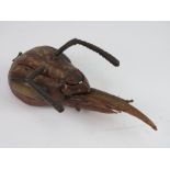 An unusual anatomical model of an ant's head, approx 28cm in length.