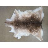 A deer skin throw / rug.