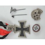 Five assorted German medals, pins and badges.