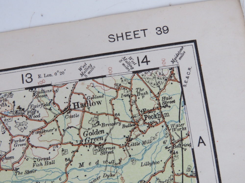 A quantity of assorted ordinance survey maps; three in twenty-one sections, being Cromer post 1912, - Bild 21 aus 22