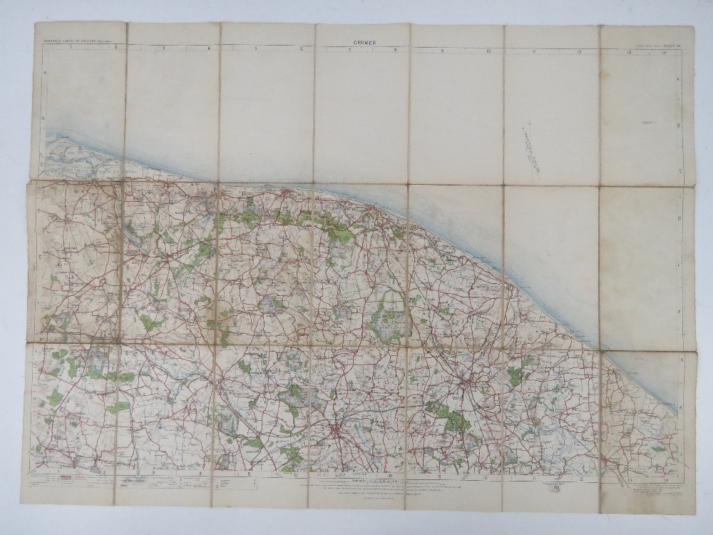 A quantity of assorted ordinance survey maps; three in twenty-one sections, being Cromer post 1912, - Bild 15 aus 22
