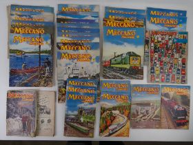 A quantity of vintage 1950-1960s Meccano magazines, approx thirty-three issues.