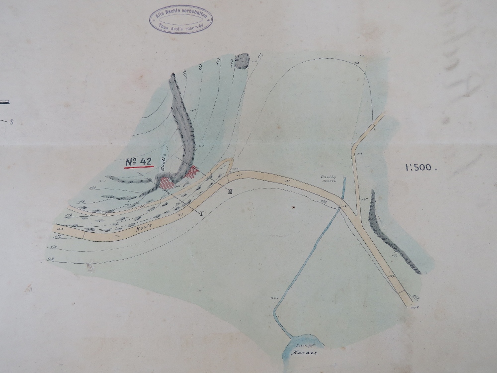 La Ferrassie; German archaeological site map (Savignac-de-Miremont, in the Dordogne department, - Bild 2 aus 6