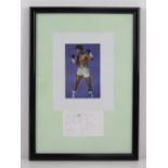 Autograph; hand signed slip 'To Mike All the Best John Conteh' (John Anthony Conteh,