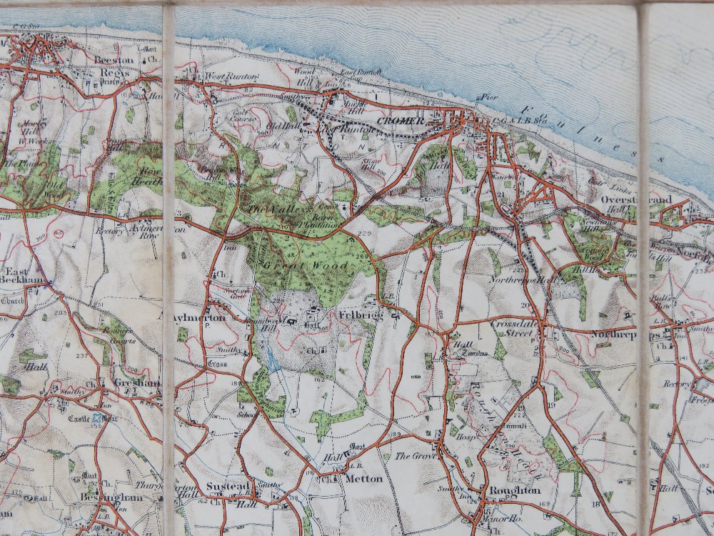 A quantity of assorted ordinance survey maps; three in twenty-one sections, being Cromer post 1912, - Bild 18 aus 22
