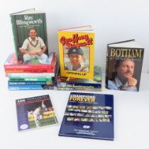 Three signed Geoffrey Boycott (English Cricketer) autobiographies together with two other Geoffrey
