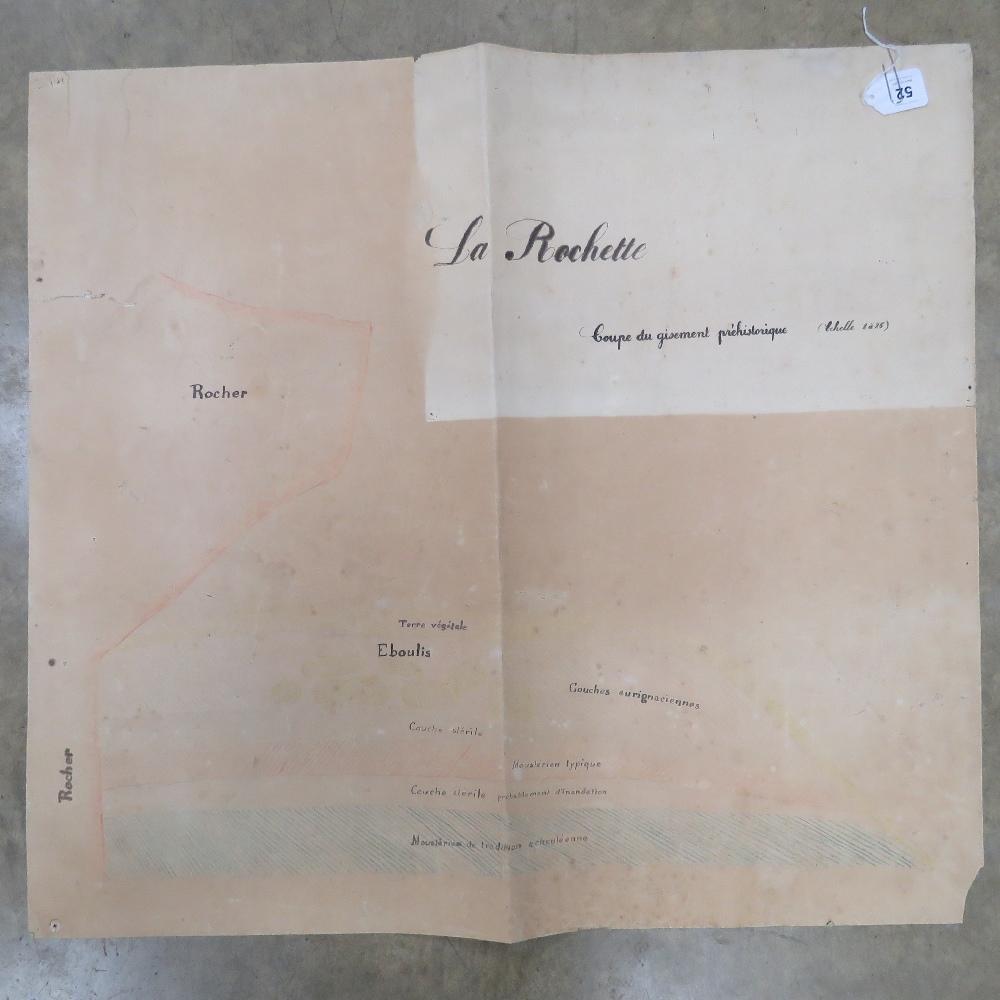 La Ferrassie; German archaeological site map (Savignac-de-Miremont, in the Dordogne department, - Bild 6 aus 6