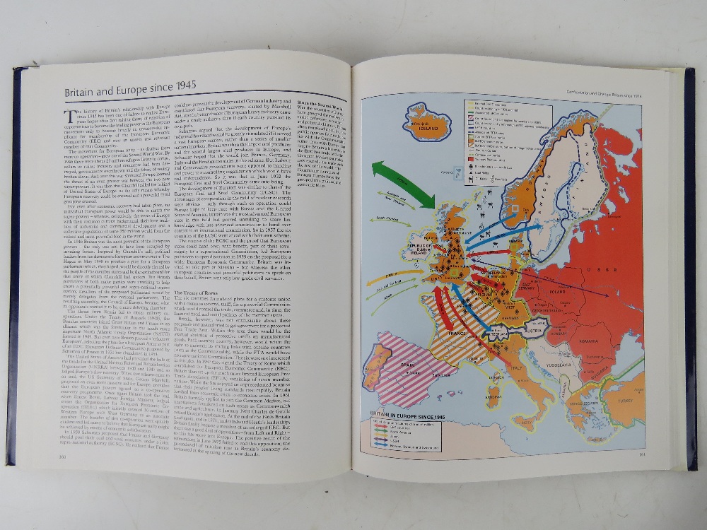 A German c1920s Atlas together with a quantity of mid-late 20thC Atlas books. Six items. - Bild 6 aus 6
