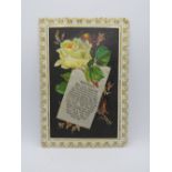 A Victorian perfumed sachet Birthday card,