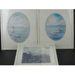 Brenda Brooks; Three signed prints in matching frames, glazing a/f, entitled 'With Mother',
