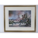 Peter Newcombe, signed limited edition print '800th Anniversary of Northamptons Charter', 72 of 100,