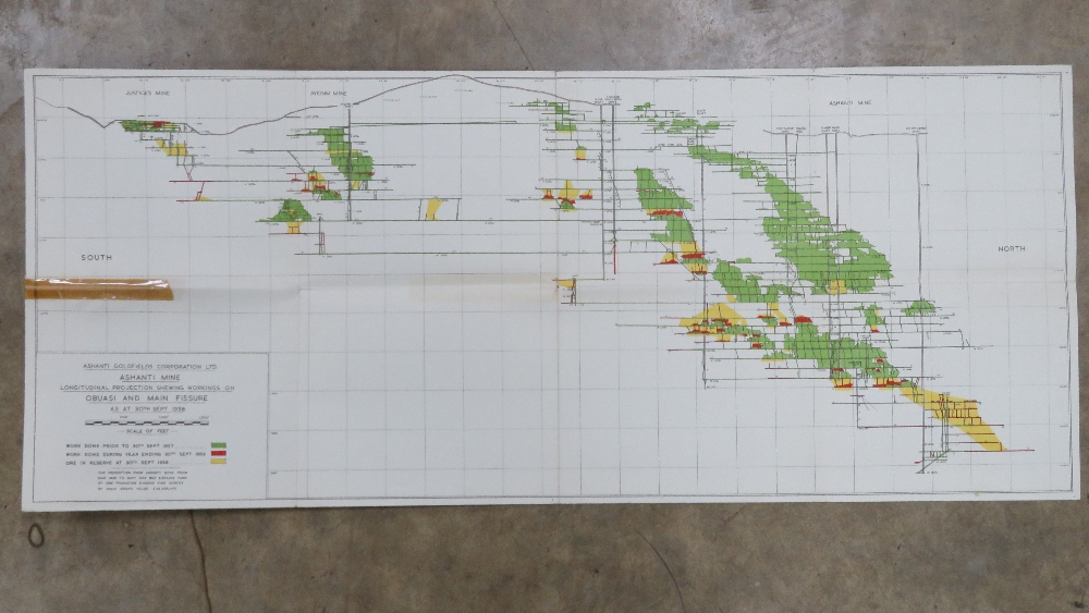 Six Ashanti Goldfields Corporation mine plans and prospects inc three Obuasi and Main Fissur plans - Bild 8 aus 10
