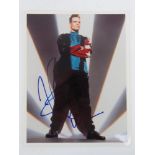 Vanilla Ice autograph; a hand signed photograph measuring 20 x 25.5cm.