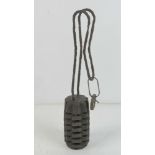 An inert WWI Austrian Zeitzunder 'time fuze' rod grenade.