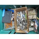 A large quantity of assorted flatware, some boxed items.