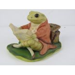 A Beatrix Potter Border Fine Arts Jeremy Fisher money box, approx 16cm in length.