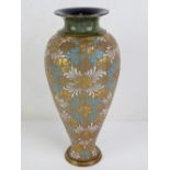 An Edwardian Doulton Lambeth, Slaters Patent, stoneware vase c.