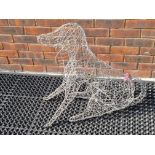 Dog shaped topiary frame,