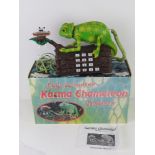 A 'Fully Animated Karma Chameleon Telephone', in original box, untested.