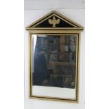 A contemporary bevelled edged glass wall mirror by Bright's of Nettlebed in neoclassical