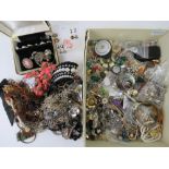 A quantity of assorted costume jewellery.