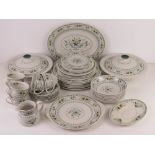 A Royal Doulton dinner and tea service in 'Provencal' pattern, comprising two lidded tureens,
