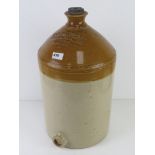 A Doulton and Co Lambeth Saltglazed Stoneware container 4 gallon Marked Joel Davison "...