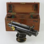 A Theodolite in mahogany case, marked for T & H Doublet, 39 Moorgate St. London.