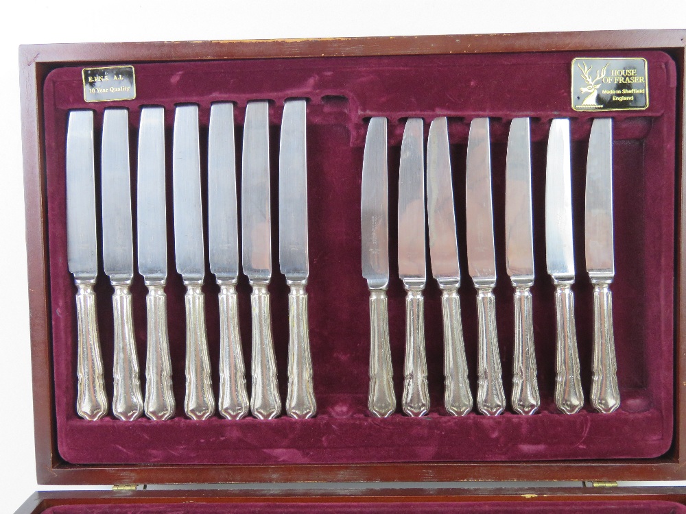 A House of Fraser silver plated canteen of cutlery. - Image 4 of 4